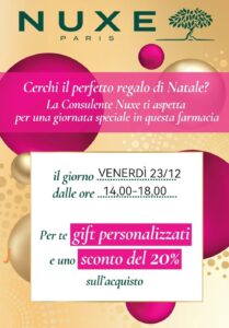 Read more about the article Il 23/12/2022 Consulenza beauty gratuita