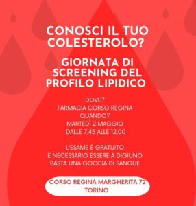 Scopri di più sull'articolo Il 2 maggio 2023, screening GRATUITO del profilo lipidico