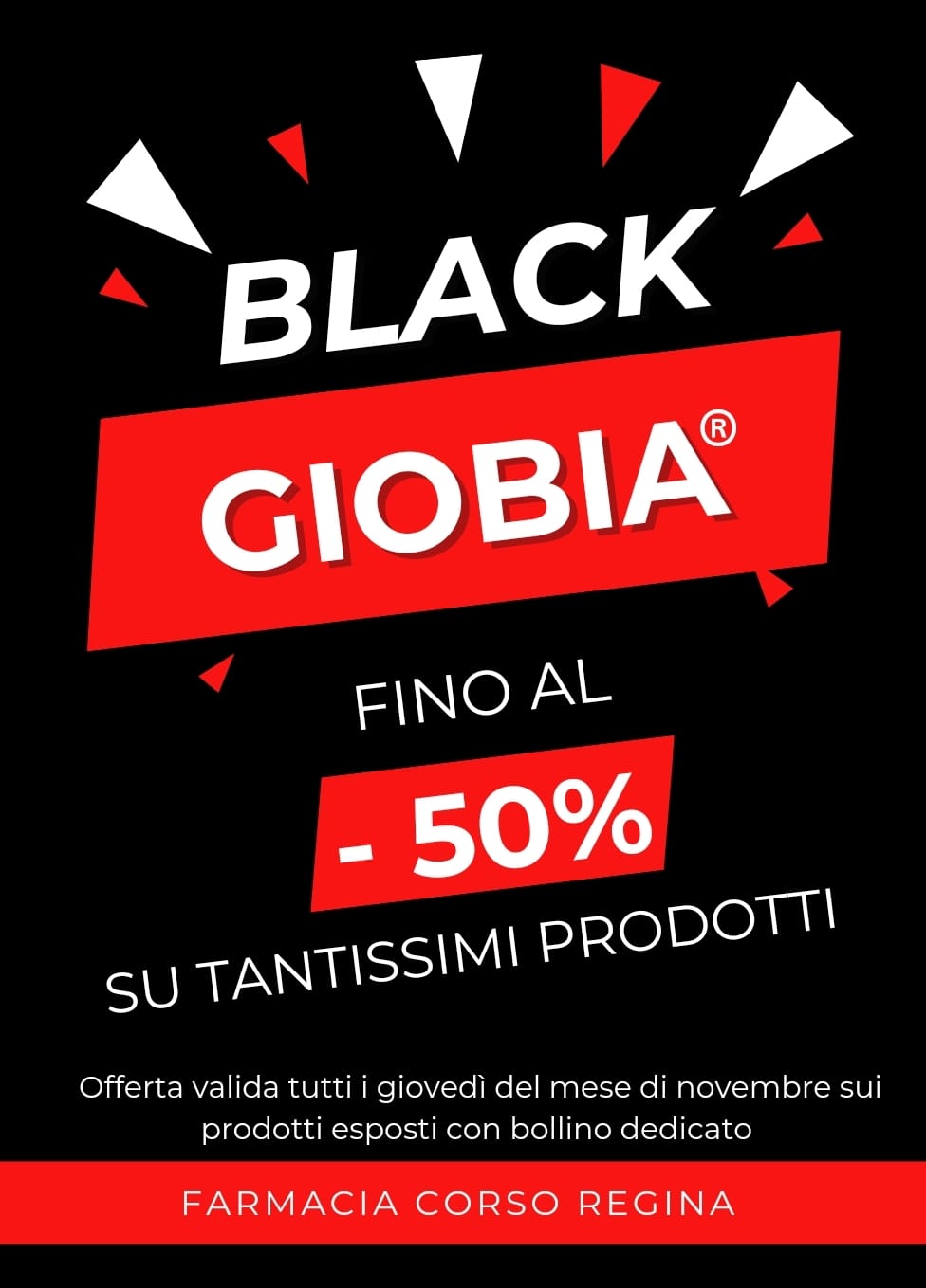 Read more about the article I giovedì di novembre 2023, torna il BLACK GIOBIA