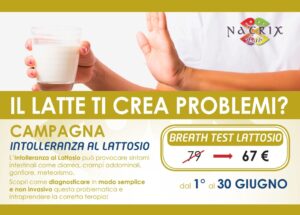 Scopri di più sull'articolo Per tutto il mese di giugno 2024, campagna intolleranza al lattosio.